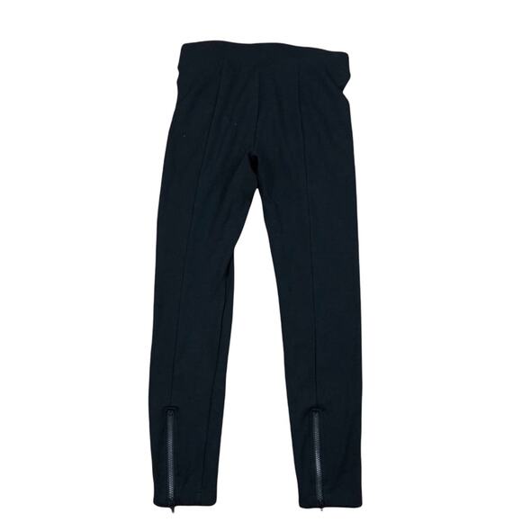 CABI Black Ankle Zip Pull On Legging Pants Size Small Stretchy Zippers S - Picture 2 of 7